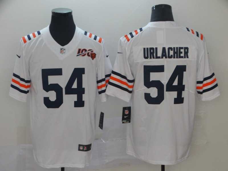 Nike Bears 54 Brian Urlacher White 2019 100th Season Alternate Classic Retired Vapor Untouchable Limited Jersey,We sell and wholesale Nike Bears 54 Brian Urlacher White 2019 100th Season Alternate Classic Retired Vapor Untouchable Limited Jersey on line form chian!